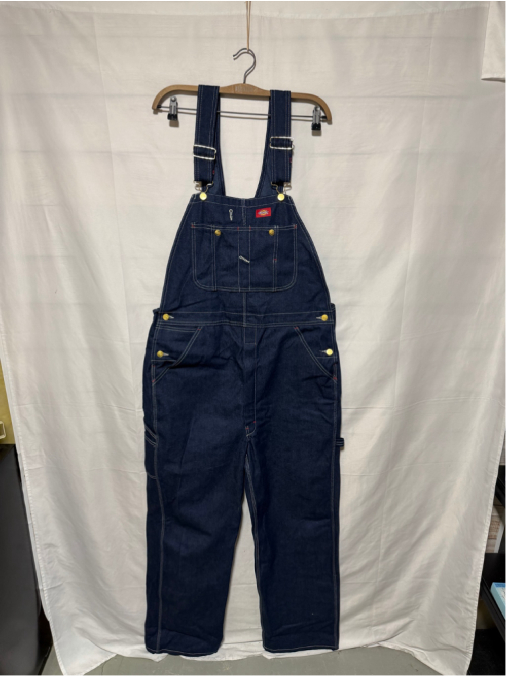 Mens Dickies Denim Overalls Blue Size 36x32